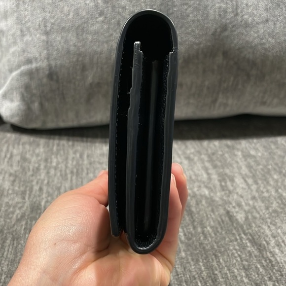 YVES SAINT LAURENT Grain De Poudre Star Studded Monogram Wallet in Black - Picture 6 of 16